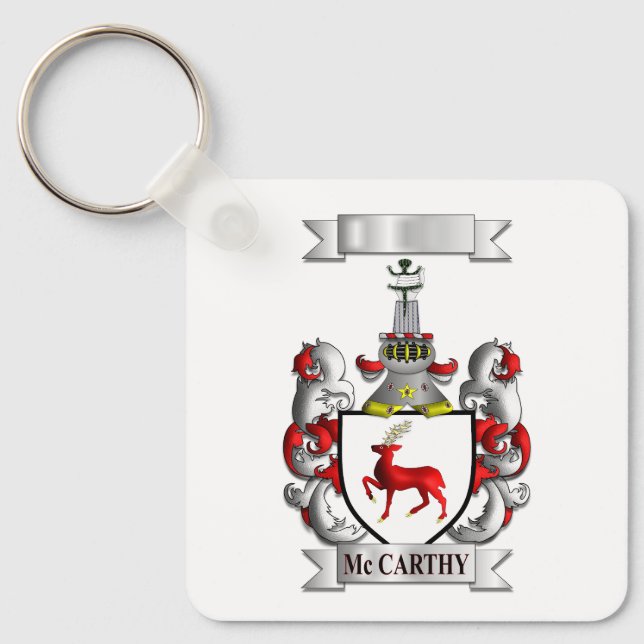 Keychain McCarthy Surname And Shield (Front)