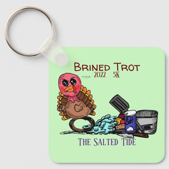 Keychain Medal Brined Trot 5k (Front)