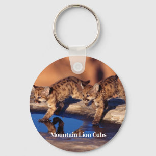 Keychain-Mountain Lion Cubs Keychain