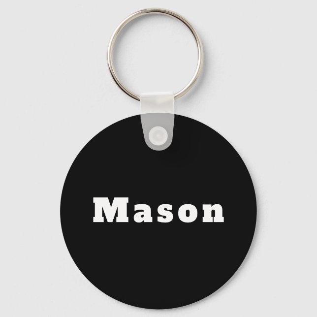 Keychain named Mason (Front)