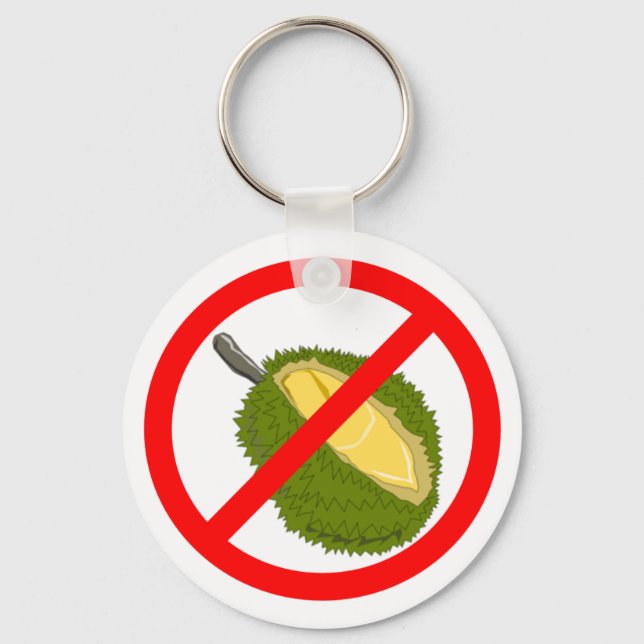 Keychain - No Durian!!! (Front)