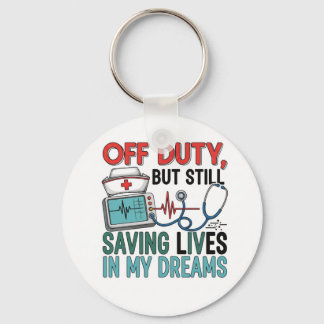 keychain Nurse off Duty