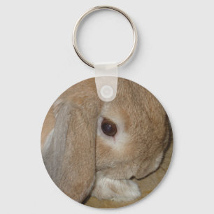 Keychain or Keyring - Lop Eared Dwarf Rabbit
