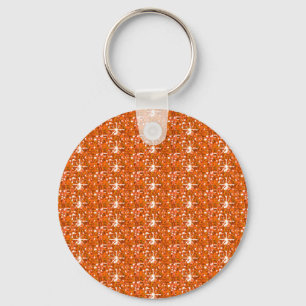 Keychain Orange Glitter