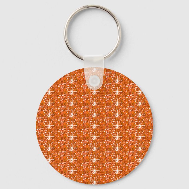 Keychain Orange Glitter (Front)