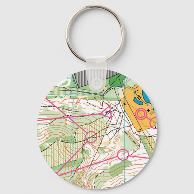 Keychain - orienteering map (Front)
