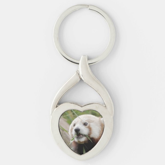 keychain Photo red panda , animals 0369. (Front)