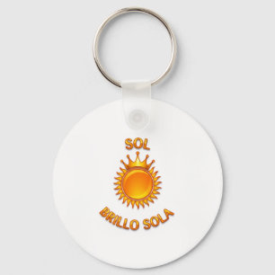 Keychain Plate Type with Sol Brillo Sola Logo Ac