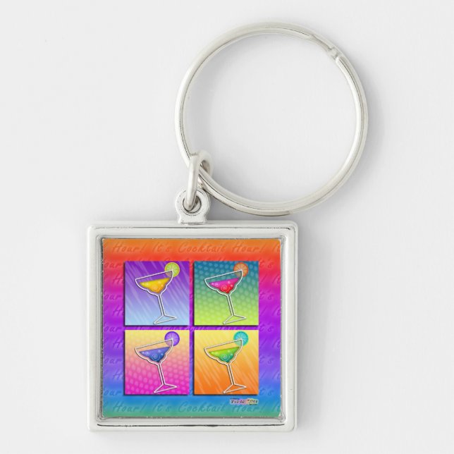 Keychain - Pop Art Margaritas (Front)