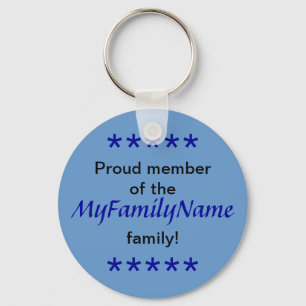 Keychain - Proud Member of the Family