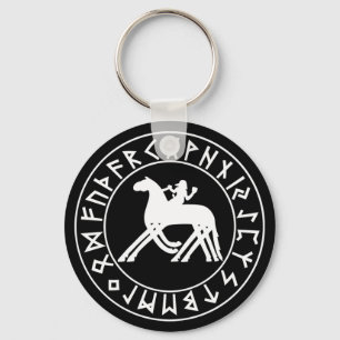 Keychain Sleipnir Shield on Blk