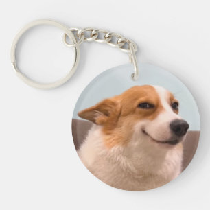 Keychain Smiling Corgi Meme