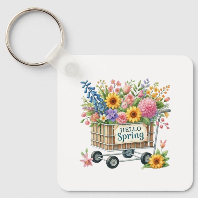 Keychain-Spring Floral Keychain (Front)