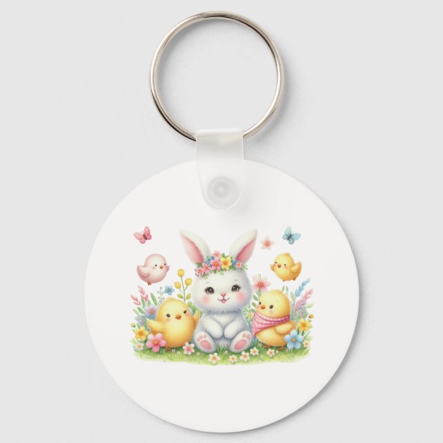 Keychain-Spring Floral Keychain (Front)