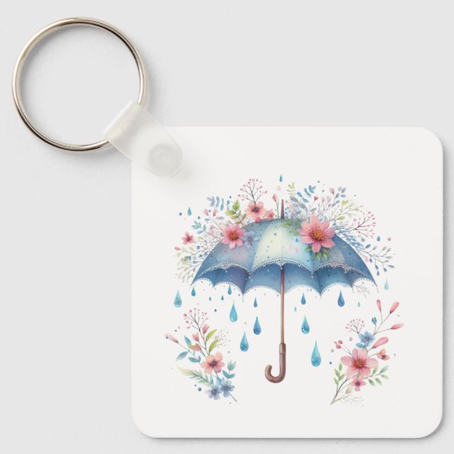 Keychain-Spring Floral Keychain  (Front)