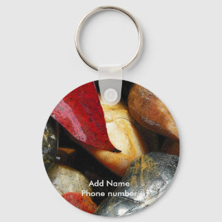 Keychain Stones Add Name and Your Phone number