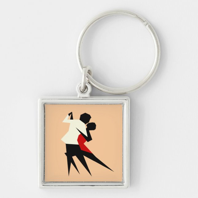 keychain suare cubic couple (Front)