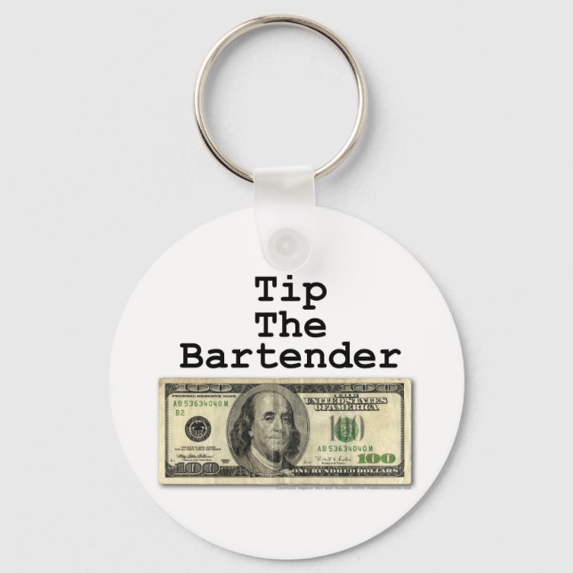 Keychain - TIP THE BARTENDER! (Front)