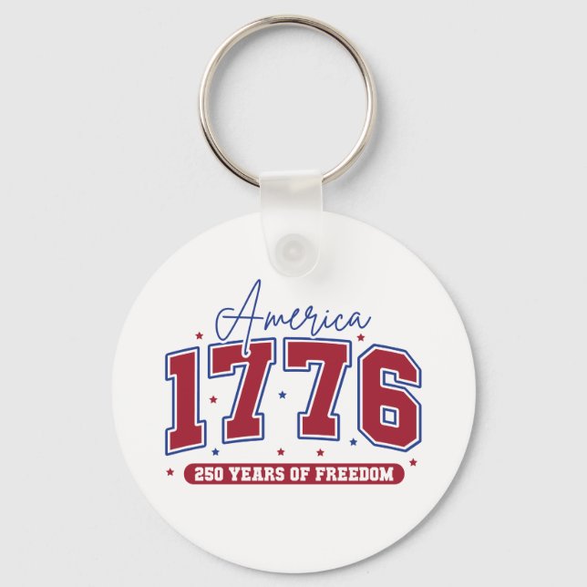 Keychain USA 250th Anniversary Patriotic Keychain (Front)