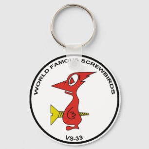 Keychain, VS-33 SCREWBIRDS Key Ring