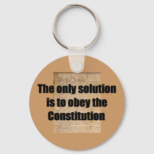 Keychain w/ Constitution /The only solution