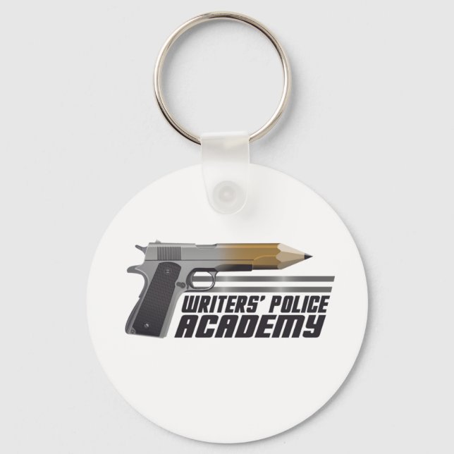 Keychain w/ Writers' Police Academy logo (Front)