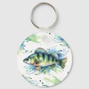 Keychain - Watercolor Series: Perch