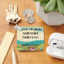 Keychain West, Virginia, Customisable