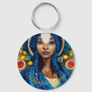 Keychain with an image of Yemaya