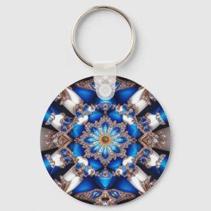 Keychain with Argentinian Colours Design