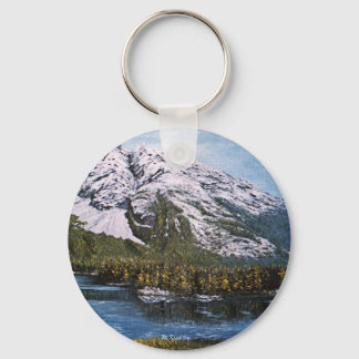Keychain with "Beautiful Mountainscape"