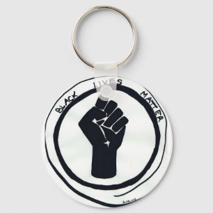 Keychain with Black Lives Matter fist
