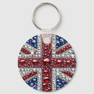 Keychain with British Colours Design