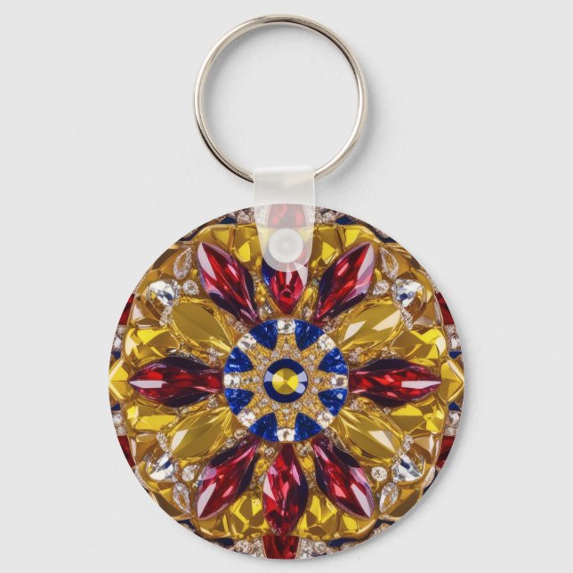 Keychain with Colombia Colours Design (Front)