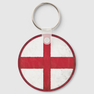 Keychain with English Flag in Dirty Old Style