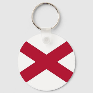 Keychain with Flag of Alabama State