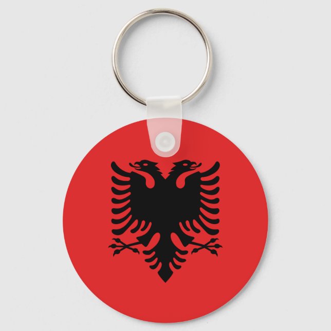 Keychain with Flag of Albania (Front)