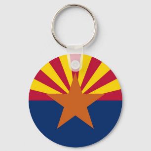 Keychain with Flag of Arizona State