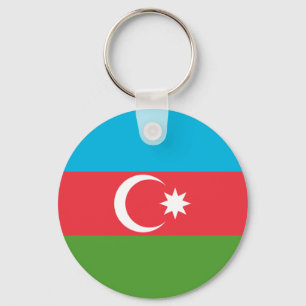 Keychain with Flag of Azerbaijan