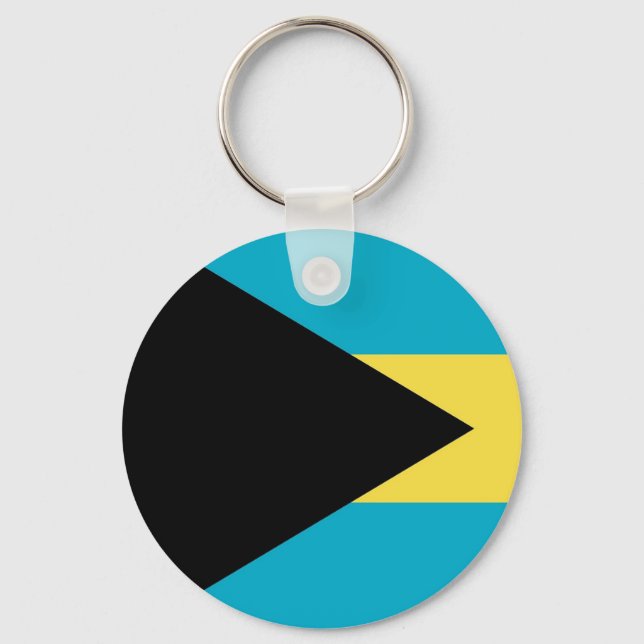 Keychain with Flag of Bahamas (Front)