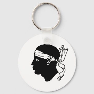 Keychain with Flag of Corsica, France
