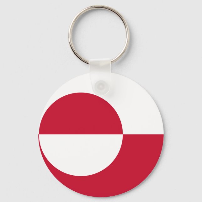 Keychain with Flag of Greenland (Front)