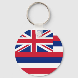 Keychain with Flag of Hawaii State