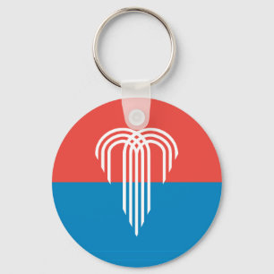 Keychain with Flag of Kansas City, Missouri
