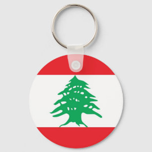 Keychain with Flag of Lebanon