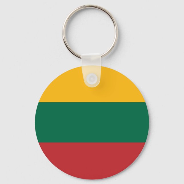 Keychain with Flag of Lithuania (Front)