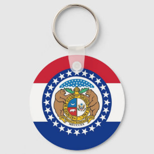 Keychain with Flag of Missouri State
