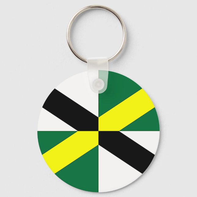 Keychain with Flag of Monterey, California (Front)