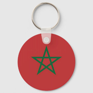 Keychain with Flag of Morocco