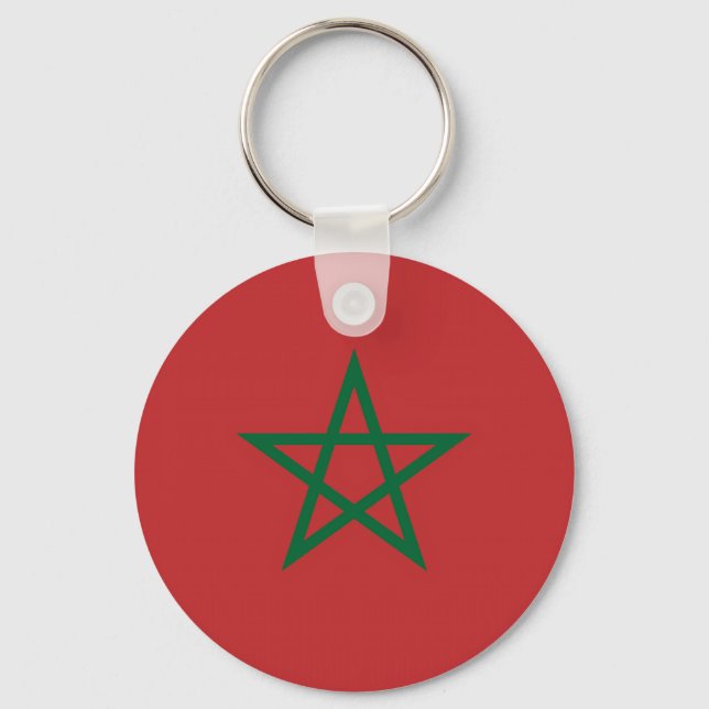 Keychain with Flag of Morocco (Front)